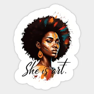 She is Art Sticker
